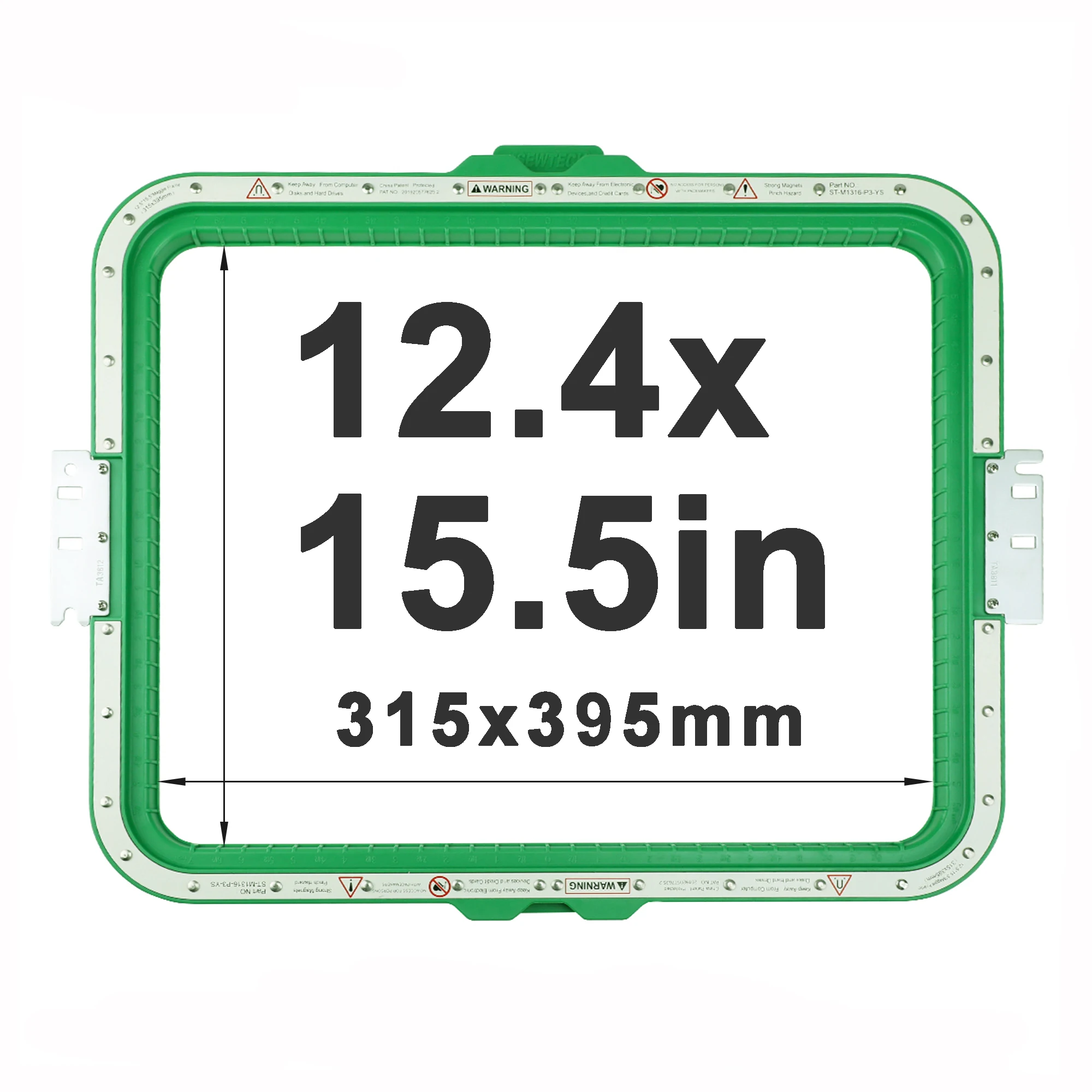 5.5 Magnetic Embroidery Frame Mighty Hoop for Tajima Tajima 355mm Industrial Embroidery Machines