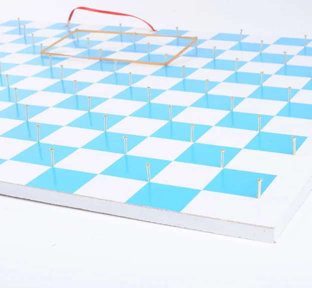 Wooden 39cm*59cm nail board mathematics teaching instrument