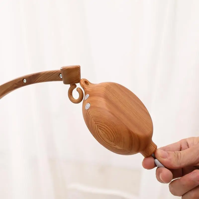 Hot New Wooden Crib Mobile Arm Baby Bed Bell Bracket Beech Baby Crib Mobile Arm Holder Good For Crib Playpen Stroller