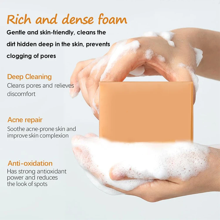 Luxfume Wholesale Turmeric Bar Soap Handmade Organic Turmeric Soap For Skin Whitening