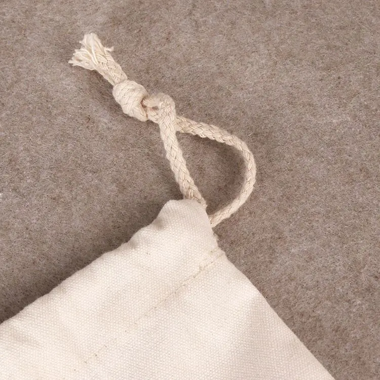 eco friendly  jute woven  customized  Cotton pouch  canvas bag for gift food