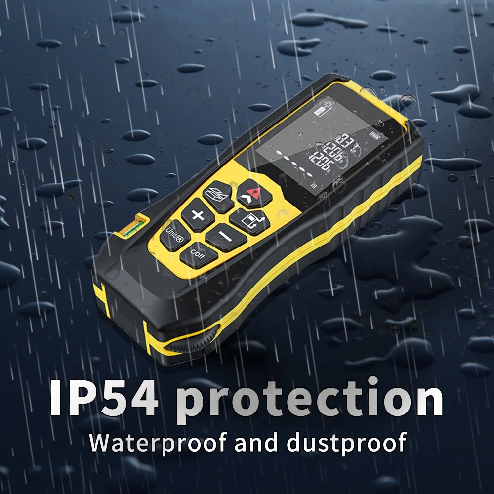 50M/164FT 70M/230FT Laser Measure Laser Ruler LCD Backlight Screen Laser Distance Meter With Bubble Level