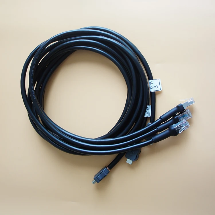Custom  10 Pin 1mm Latch-Lock Type A to 8 Pin Cat5e IDC Gold Contact Connector Robot Cable Assembly Wiring Harness
