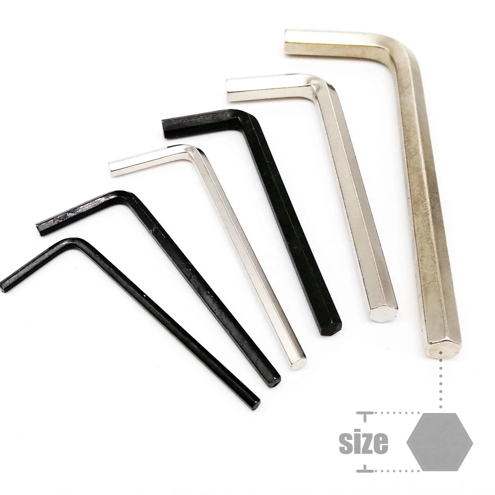 Steel Micro Small 0.7 0.9 1.27 1.5 2 2.5 3 4 5 6mm Hex Hexagon Socket Allen Head Screw Bolt  Key Tool Screwdriver Driver