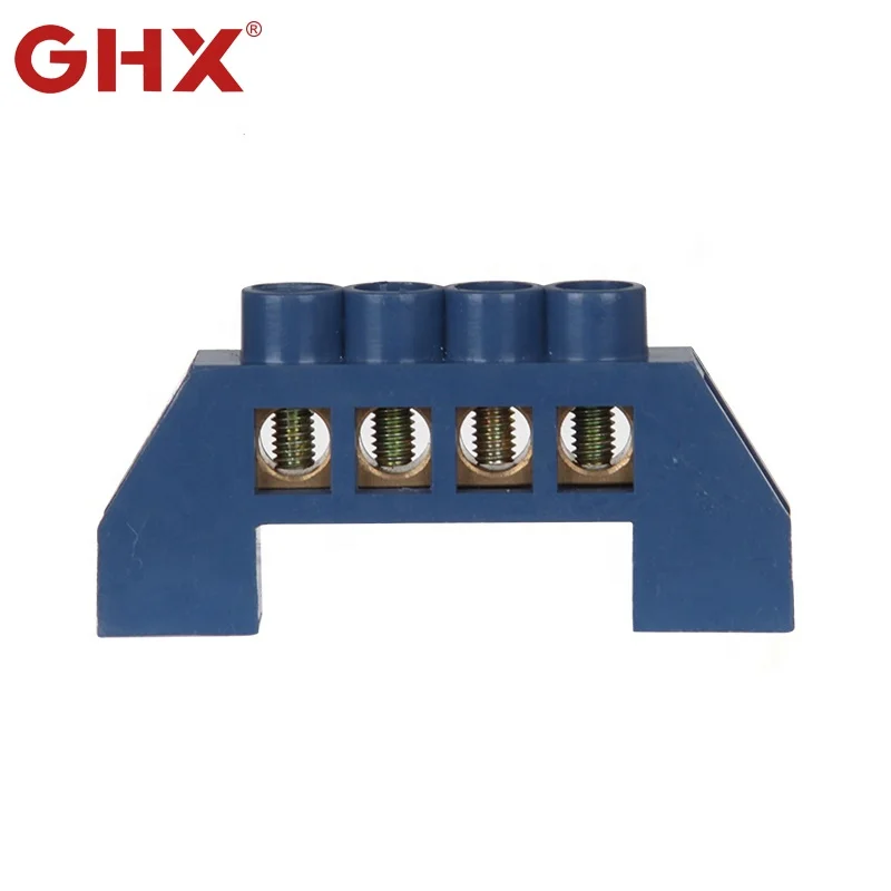 YL-001 whole plastic cover 4 ways  earth bar terminal block