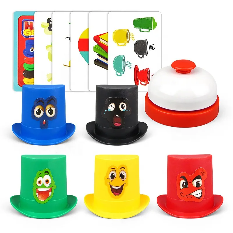 007-91A Rapid Hat Game Educational Color And Shape Matching Game Classic Quick Stacking Cups Game For Boys Girls Teens