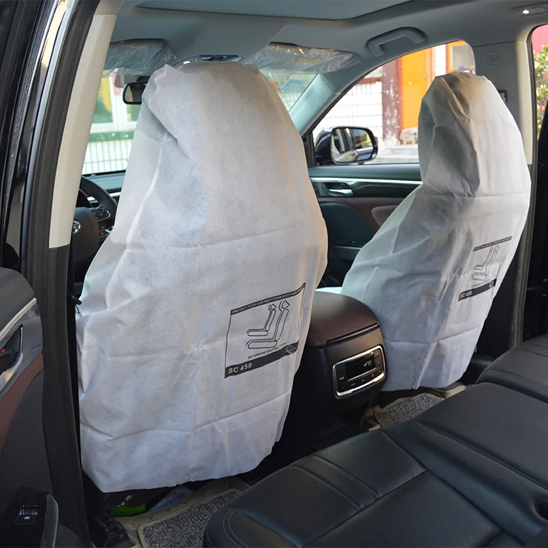 Disposable car seat cover Full Set Non Woven Fabric Car Seat Cover