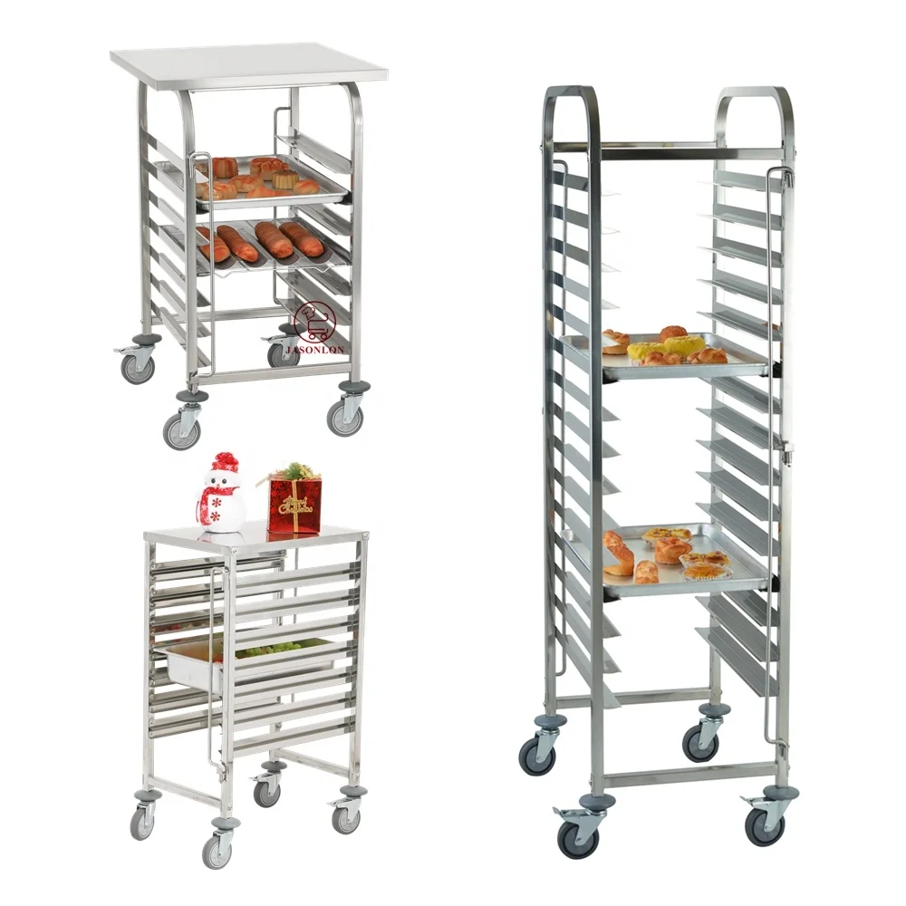 Hotel Equipment Kitchen Bread Cooling Baking Tray Sheet Pan Rack Gastronorm GN Pan Bakery Trolley Rack Trolley
