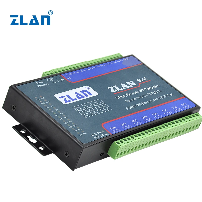 wifi remote control 8 channels DI DO IoT solution MQTT modbus TCP