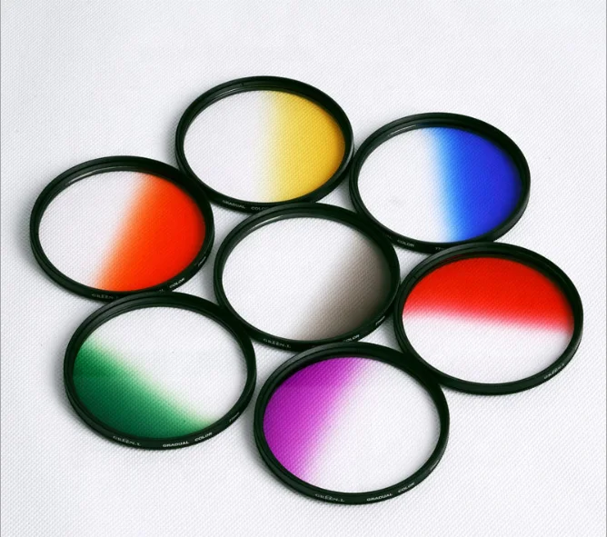 
In stock 37 to 82mm cheaper optical color Grad camera filter for photograph  (1600230159219)