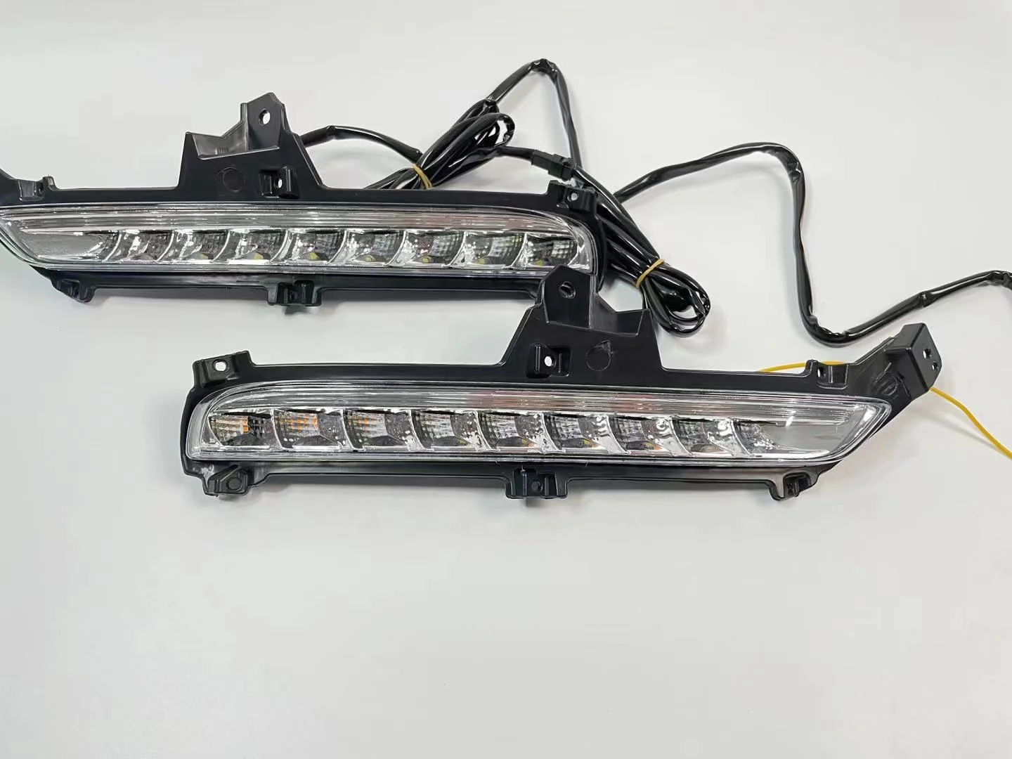 Daytime Running Lights yellow turn signal night blue Head Fog Lamp DRL led daytime running lights for KIA K2 2015 2016 LED