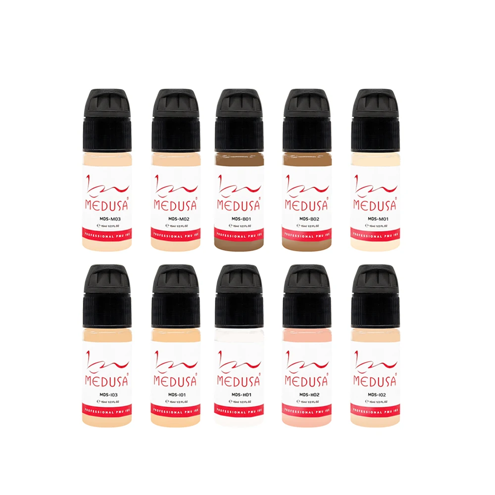 MEDUSA Professional  Permanent Makeup Pigments  Ink Tattoo Colors Skin from USA Permanent Makeup Pigments