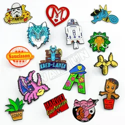 20 yrs sedex 4p factory Wholesale custom soft enamel metal lapel pin badge,custom made club metal badges