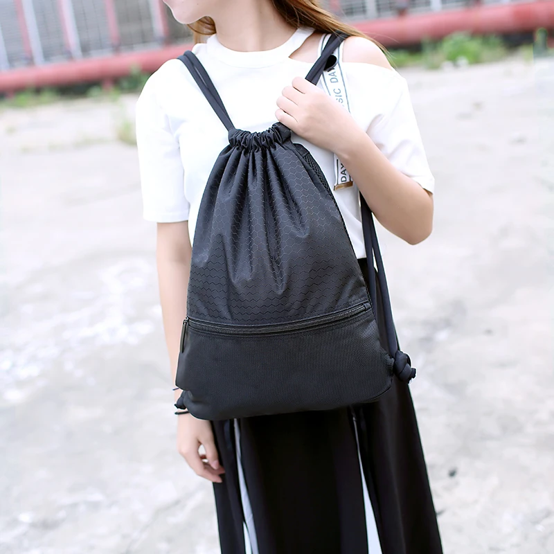 Sport Gym Design Drawstring Backpack storage Bag