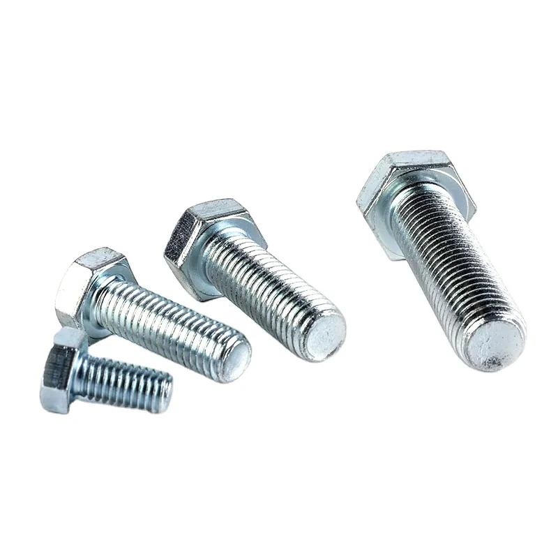 Factory price high quality hex bolt din 931 zinc plated metric thread din931 hex head bolt