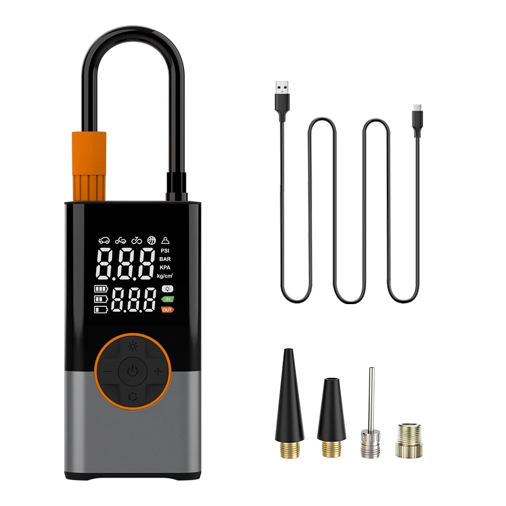New Digital Tire Tyre Inflators Mini Portable Rechargeable Wireless Car Air Pump Compressor for Car  Battery Cordless Tires