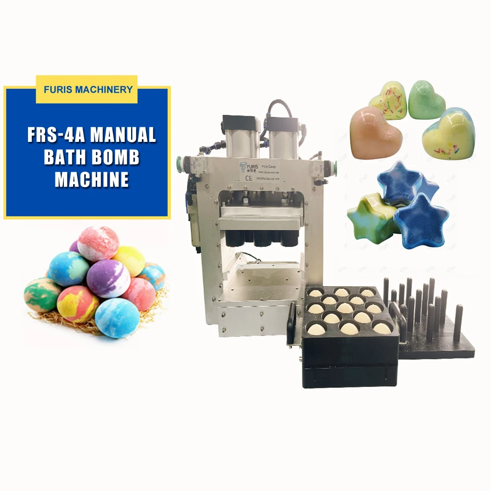 2023 China Factory Mini Rainbow Bath Bomb Salt Balls Making Machine Donuts Soap Ball Spa Oil Hand Press for Wet Powder supplier