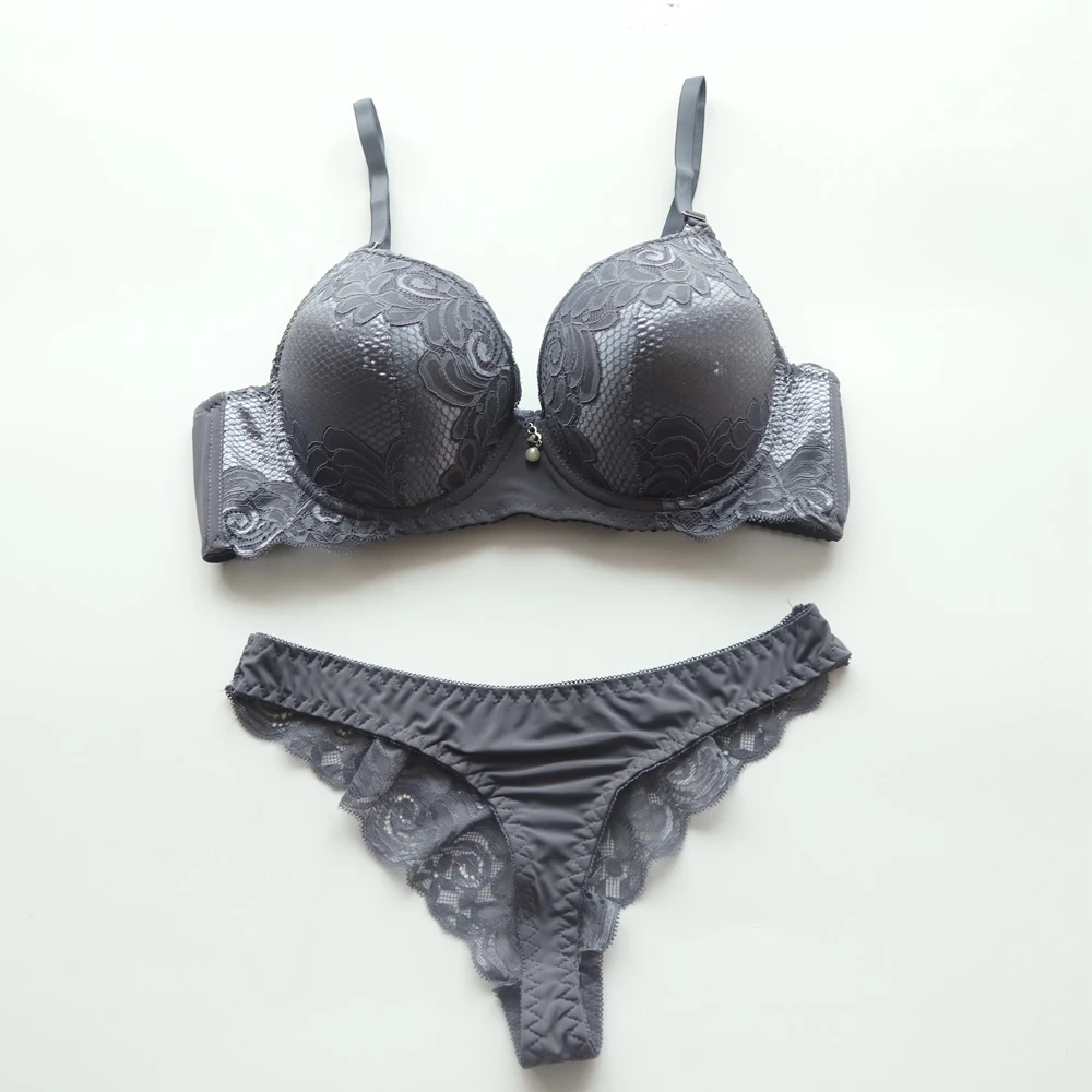 
Wholessale luxury Oem Custom Stylish underwear stes Panty Sets Lace Bra And Shorts Set 