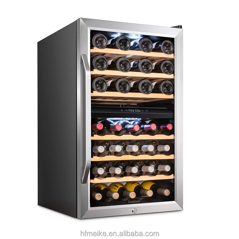 Small Outdoor Wine Cooler Black Beverage Beer refrigerator Temperature Control Wine Cellar Wine Fridge