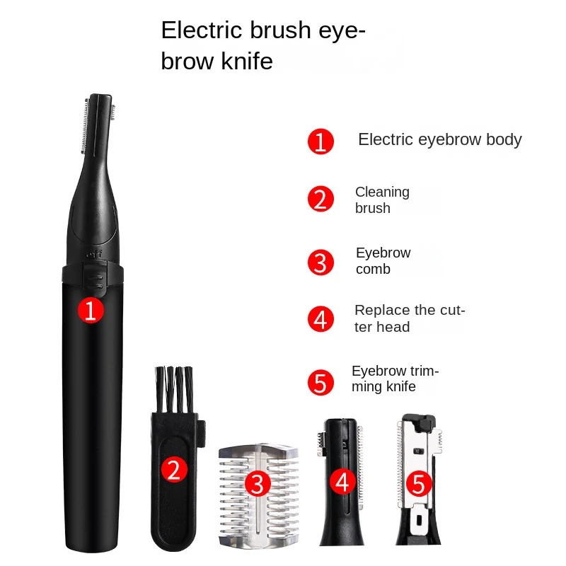 Electric eyebrow trimming knife multi-functional washable eyebrow shaving knife do not hurt the skin shaving razor