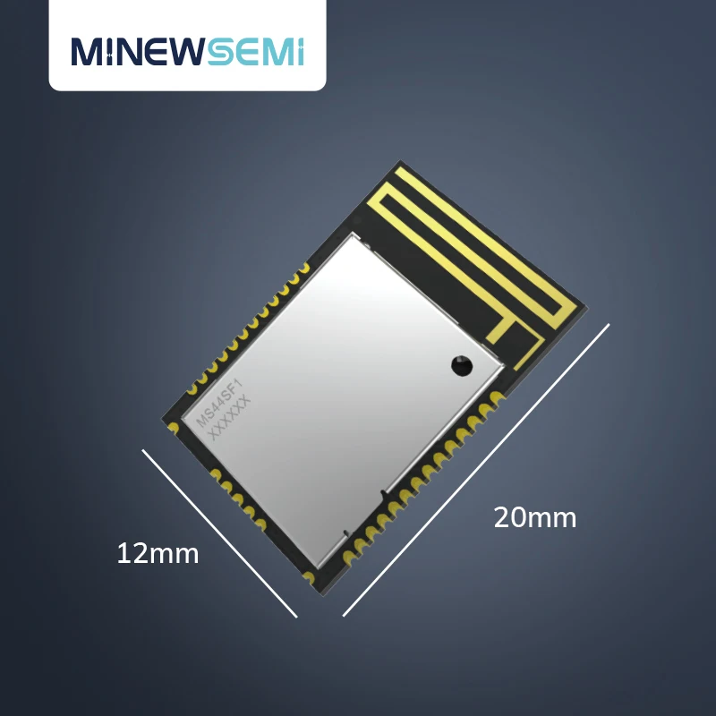 600m Long Range Bluetooth LE 5.2 MS44SF11nRF52820 Wireless Transceiver and Receiver Mesh Thread and Zigbee BLE Module