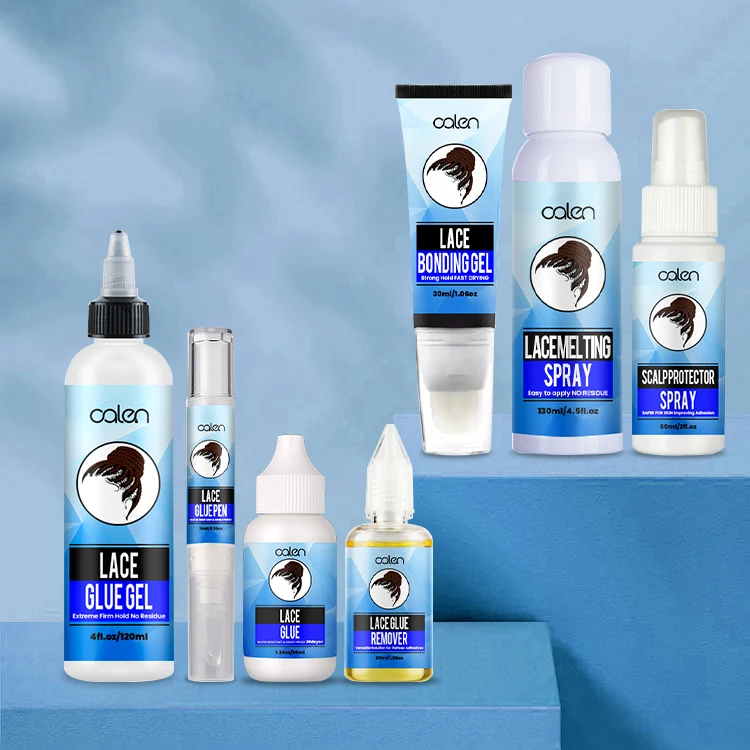Private Label Oalen Wig Install Waterproof Strong Hold Melt Spray Lace Remover Lace Adhesive Glue Kit