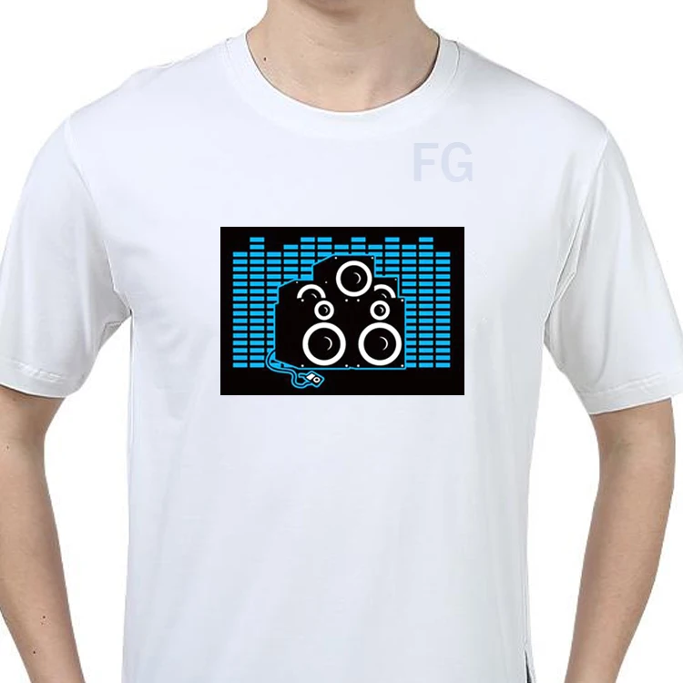 el t-shirt sound activated equalizer t shirt