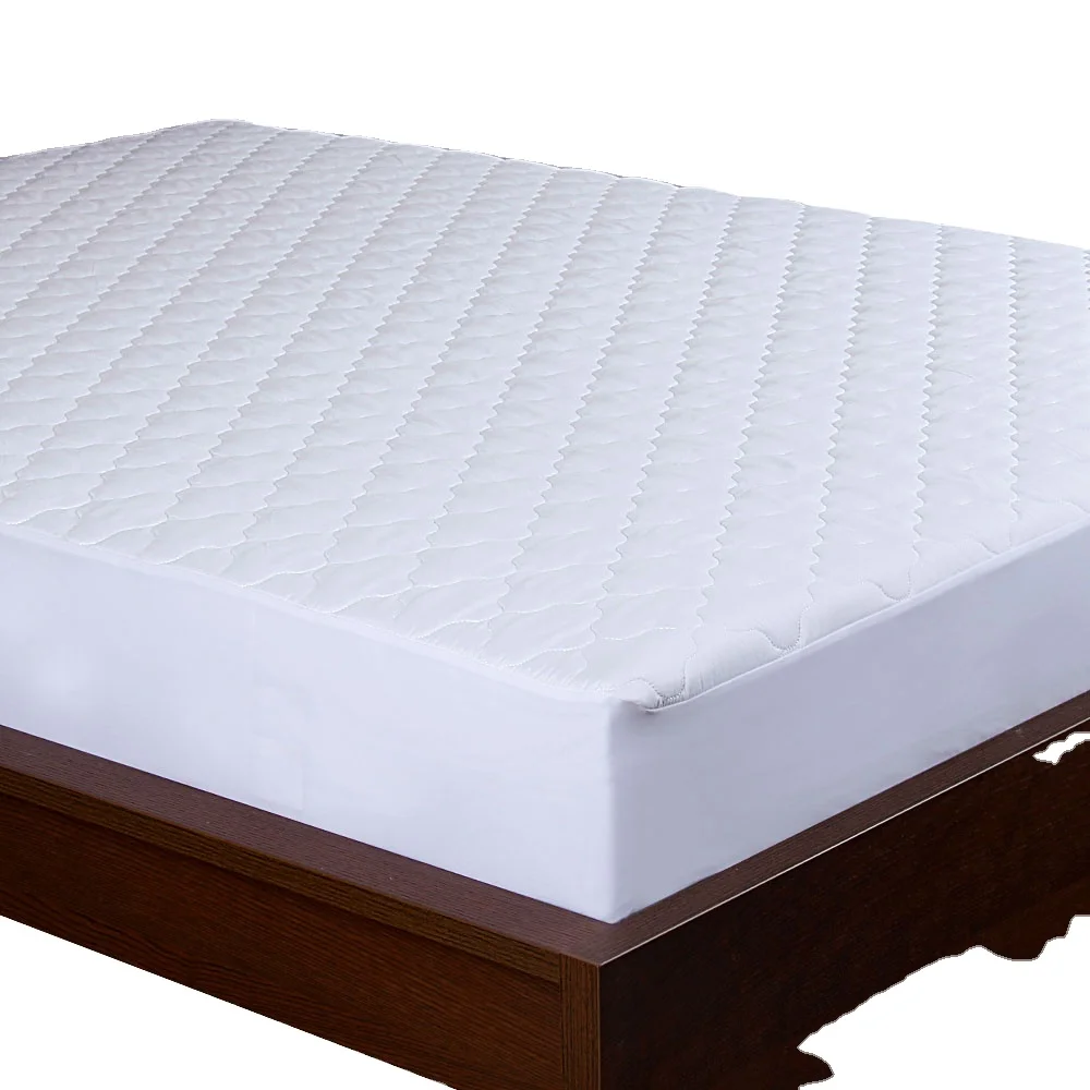 Dropshipping RTS White 100% Polyester Knitted Waterproof air Layer Bed Bug Water Proof Mattress Covers Protectors