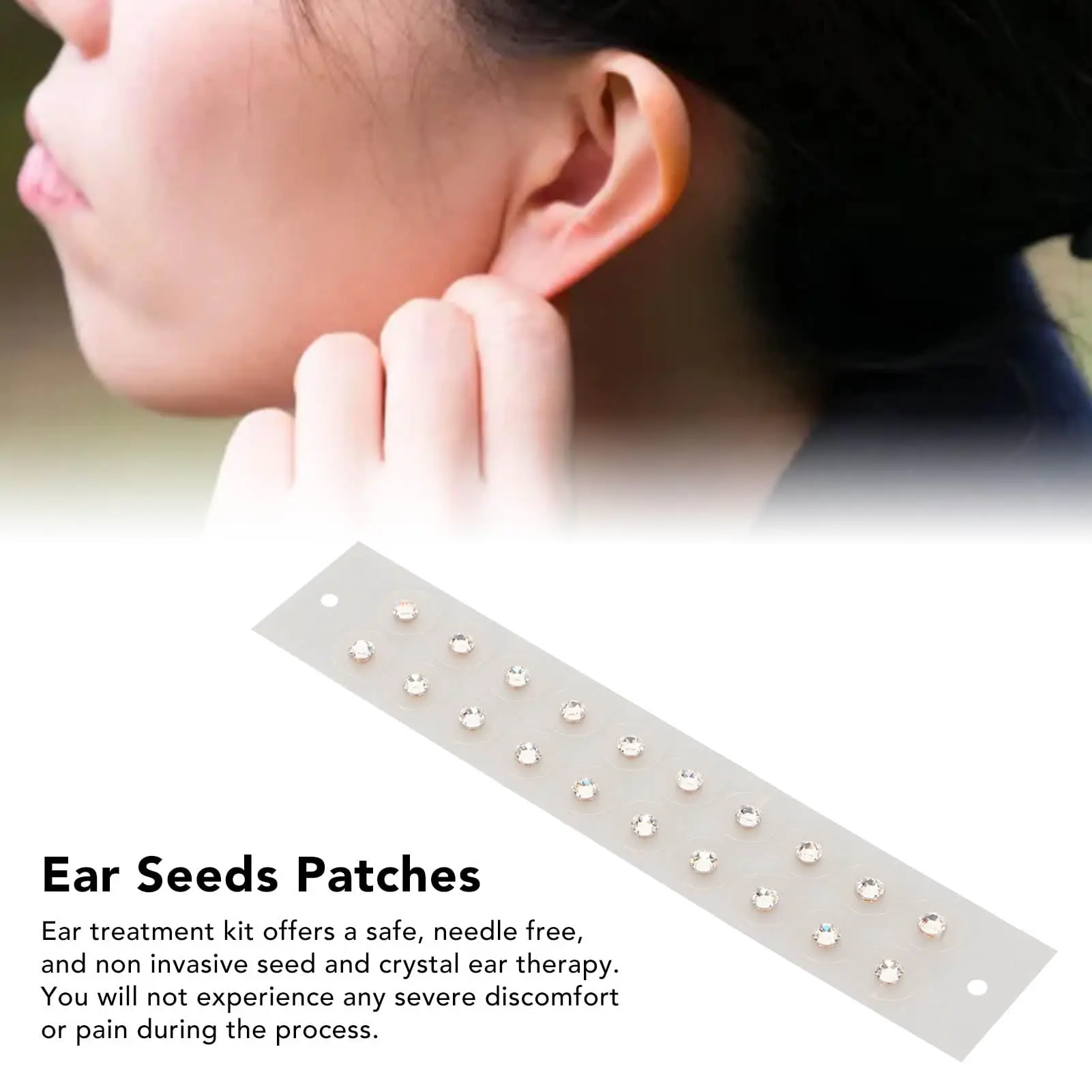 Swarovski Crystal EarSeeds Acupressure Kit Multi-Condition Ear Seeds Acupuncture Kit