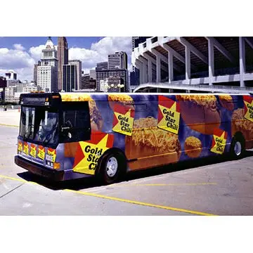 Автомобильная наклейка на большой автобус для рекламы