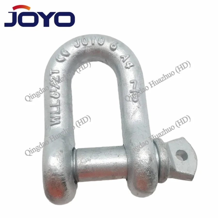 lifting shackle  drop forged  screw pin chain G210 shackle 4 times or 6 times...