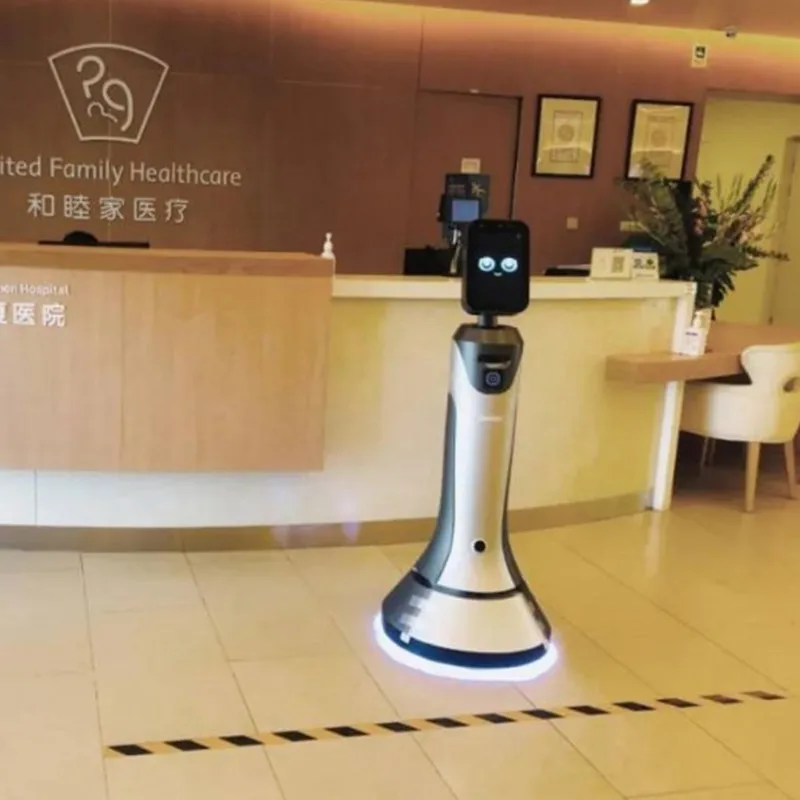 Concierge Contactless Human Telepresence  Service Ai Mobile Serving Temi Commercial Robot Commercial Reception Robots
