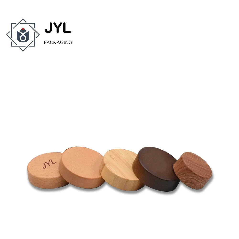 Manufacturer Wooden Bottle Cap Custom Logo OEM/ODM Natural Wood Cap Bamboo Lid For Cosmetics Perfume Bottle