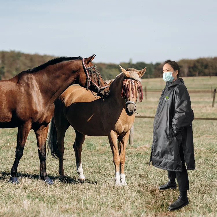 Competitor Jacket with Stowaway Hood DRY ROBE Jacket Waterproof, windproof, HORSE RIDING 2022 Equestrian Long Rider Rain Coat