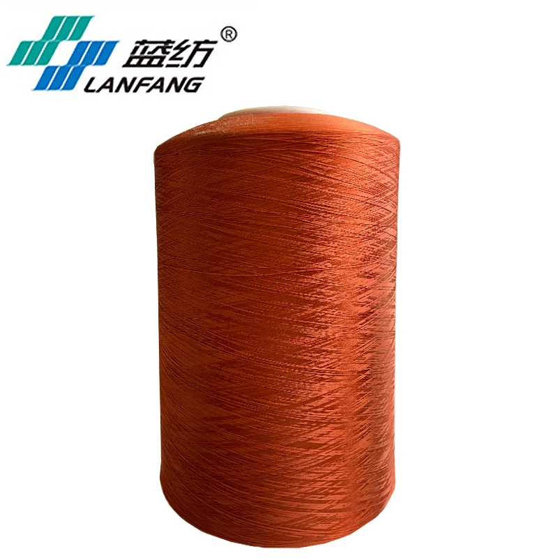 DTY 50D-600D dope dyed 100% polyester yarn, polyester texture yarn 150/48