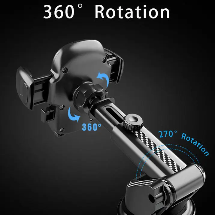 Free samples Universal 2 in 1 Dashboard Windshield Suction Cup phone holder for car