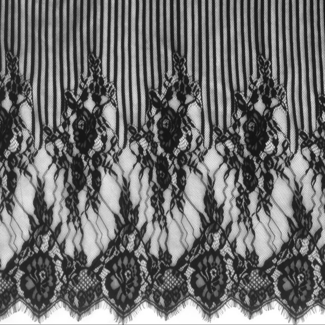 Exquisite Elegant Sexy Lace Fabric  Mesh Tulle Embroidery For  Dress