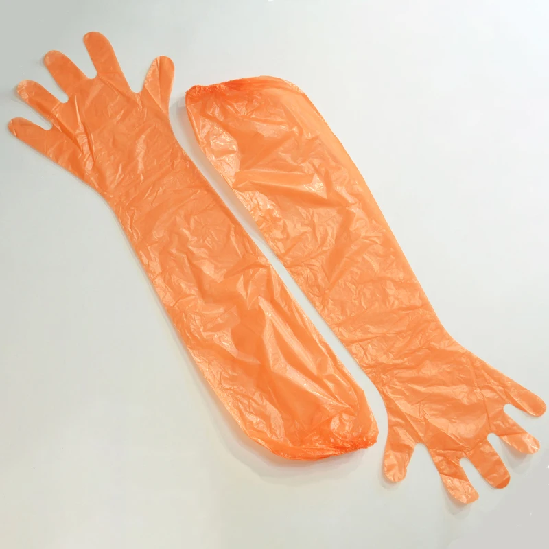 HDPE Dressing Gutting Gloves Veterinary Shoulder Extra Long Hunting Field Gloves 36 Inches Poly Disposable Gloves for Field