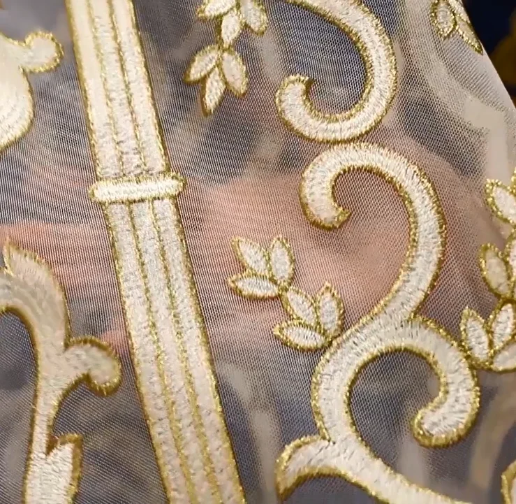 Высококачественная бархатная ткань Голландии, роскошная занавеска с вышивкой