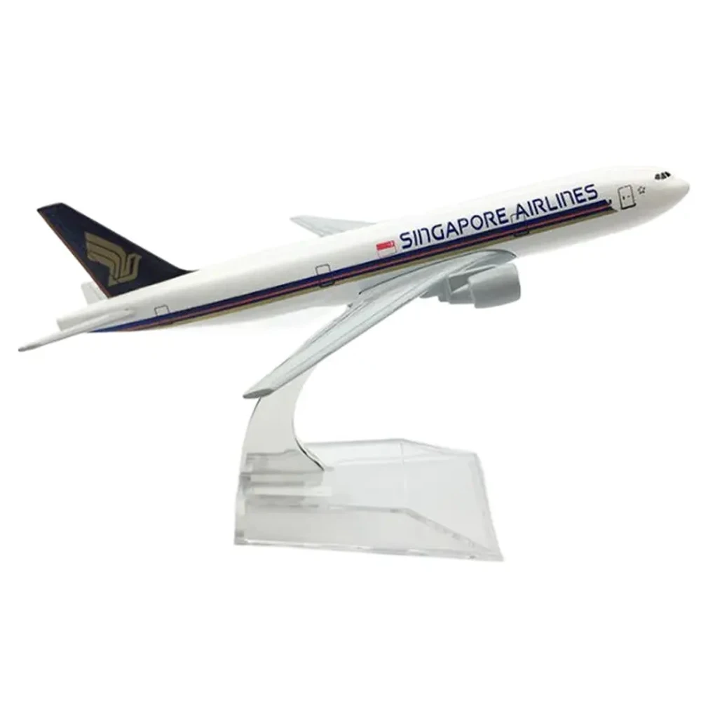 Модель самолета 16 см модель Singapore Airlines Boeing B747 литая из металлического 1/400 масштаба коллекционная Подарочная игрушка