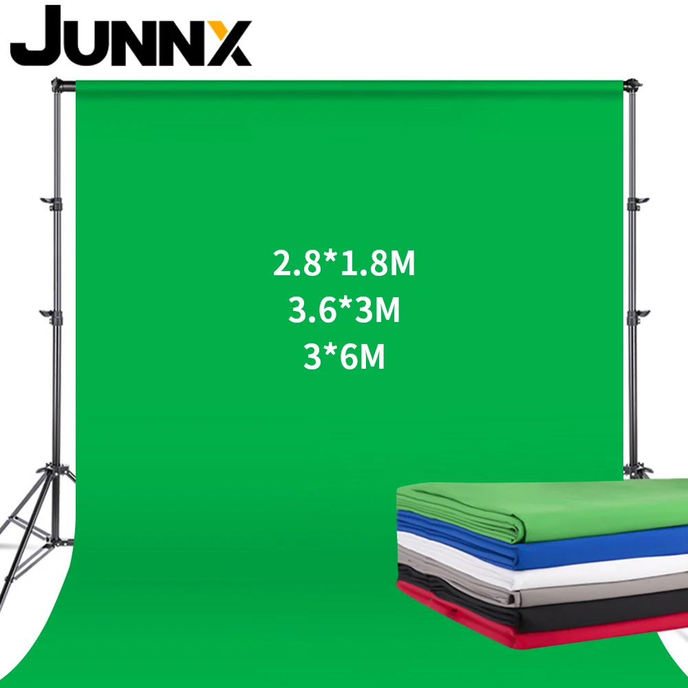 JUNNX 1.8m*2.8m Chroma Key Green Screen 3D Painted Background  For Photography Studio