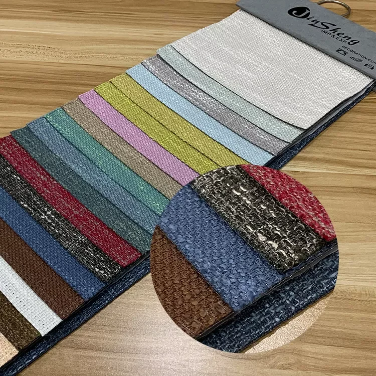 Factory direct sales of Japanese coarse linen texture semi shading curtain fabric can be processed into finished products