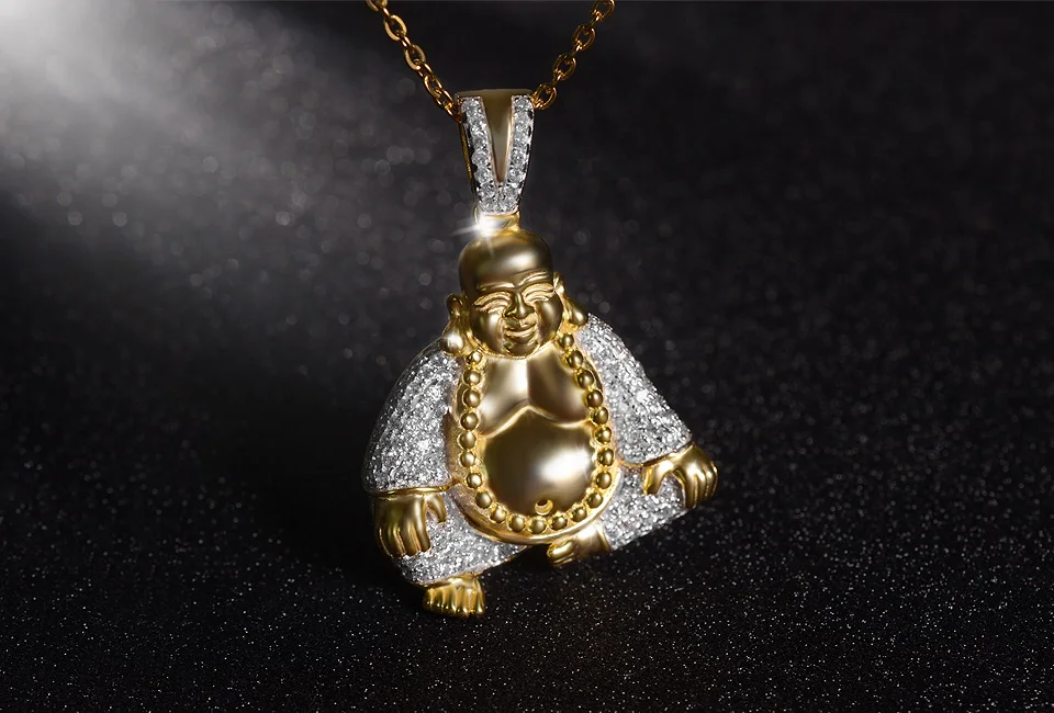 bocai buddha sterling silver 925 pendant budda necklace buddha pendant
