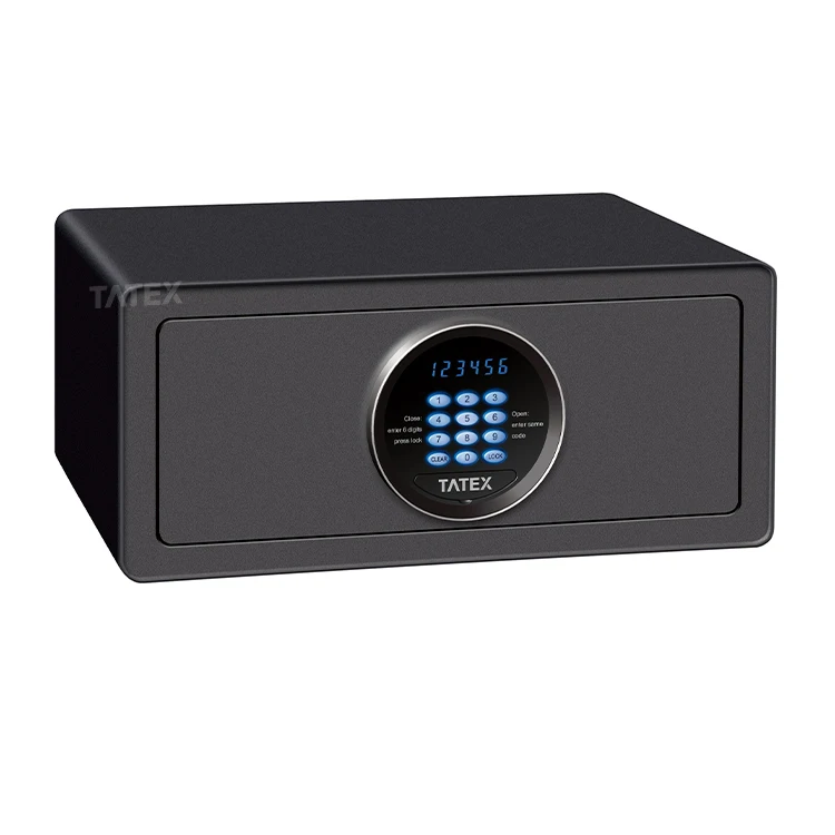 Professional cash money saving digital security safe box hotel safe secure storage box with lock