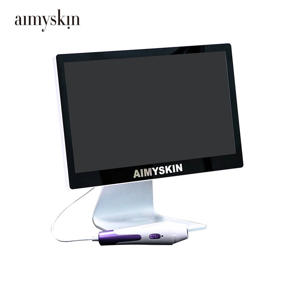 Multi language cosmetics chains products products recommendation report face scanner skin analysis machine Hair Camera Analyzer