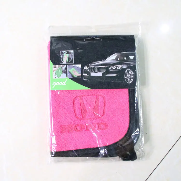 high quality free shipping custom color microfiber towel car care towel embroidered microfiber for car