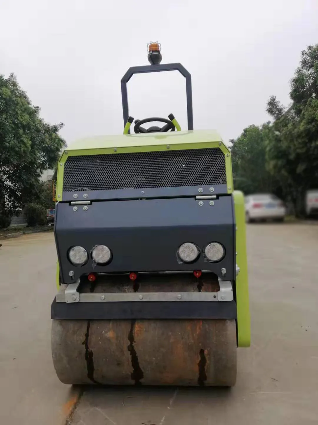 Professional Factory Articulated Double Drum Vibratory Road Roller Road Roller Compactor Chinese Provided HONDA 3 Months 500 700