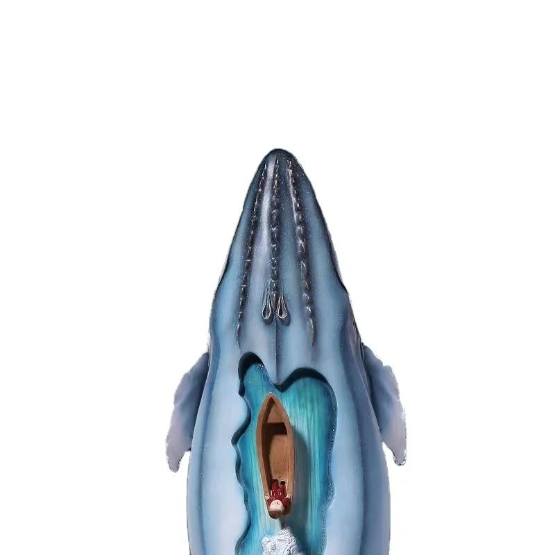 custom matches Handmade Animal Figurine Whale Home Decor Art Whale Sculptures Resin Gifts & Crafts Whale Decoration