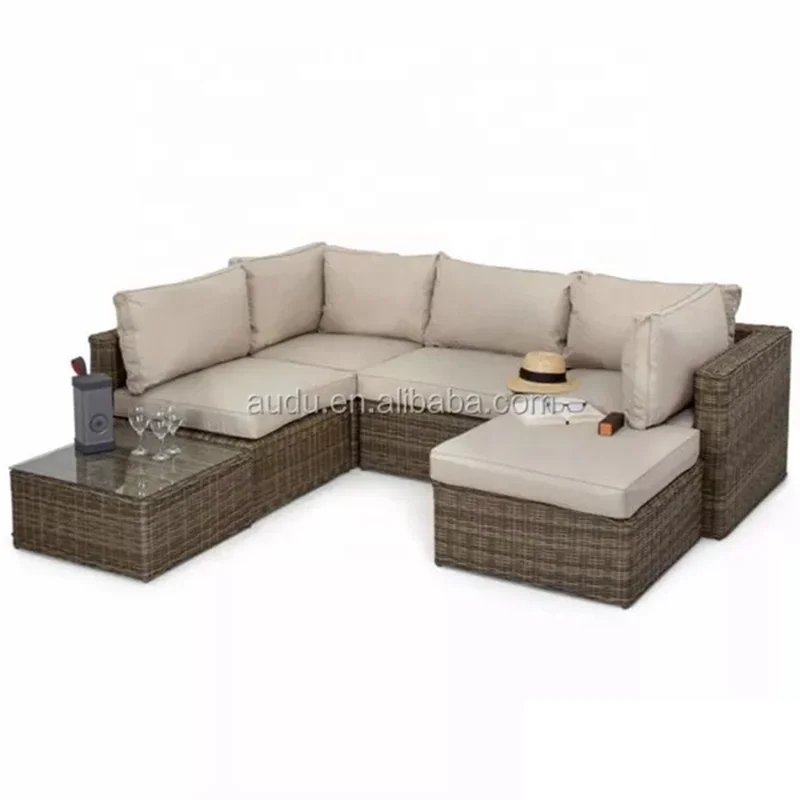 Aluminum Frame brown outdoor furniture,brown rattan outdoor furniture