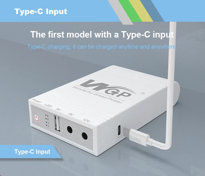WGP dc mini ups выход type-c вход для wifi маршрутизатора